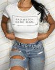 White Crop Tee